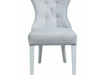 Gray Chesterfield Seating group Modern Dining room Upholstered Chairs Luxury Seater